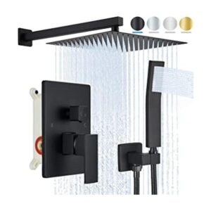 Ackwave Sistema de ducha Juego de grifo de ducha negro_1