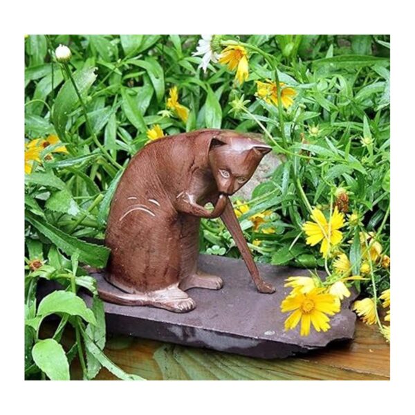 Achla Designs CAT05 Escultura de estatua de gato para_4
