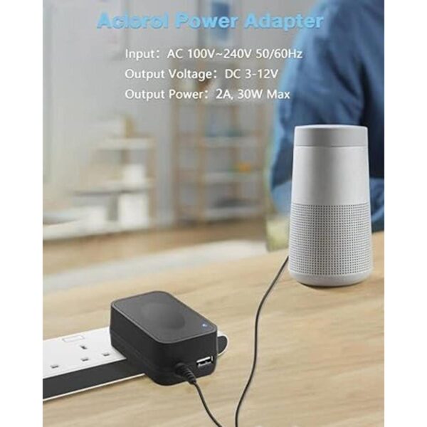 Aclorol Adaptador de alimentación universal de 30 W 12 V_6