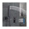 Ackwave Sistema de ducha Juego de grifo de ducha negro_4