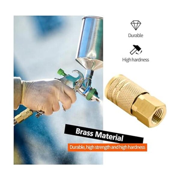 Acoplador industrial hembra de latón de 14 pulgadas