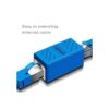 Acoplador RJ45 extensión Ethernet conectores de red para_3