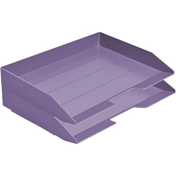 Acrimet Bandeja apilable para cartas 2 niveles_1