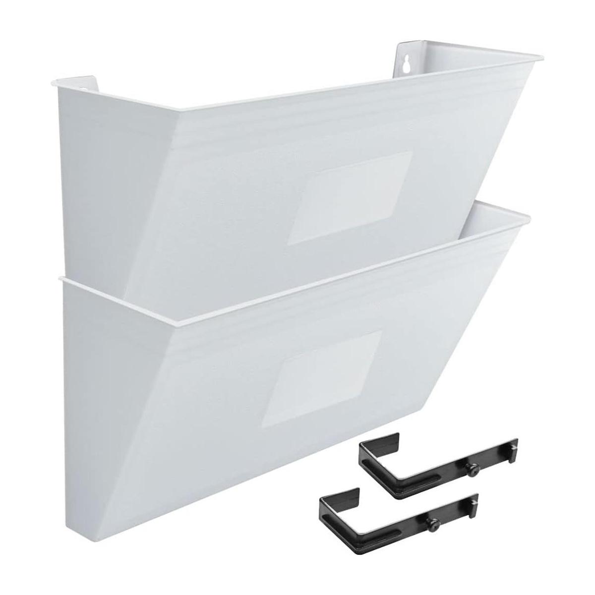 Acrimet Organizador de 2 bolsillos para montaje en pared