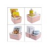 Acrux7 Cesta de plástico portátil para cocina baño y_5