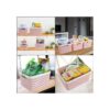 Acrux7 Cesta de plástico portátil para cocina baño y_6