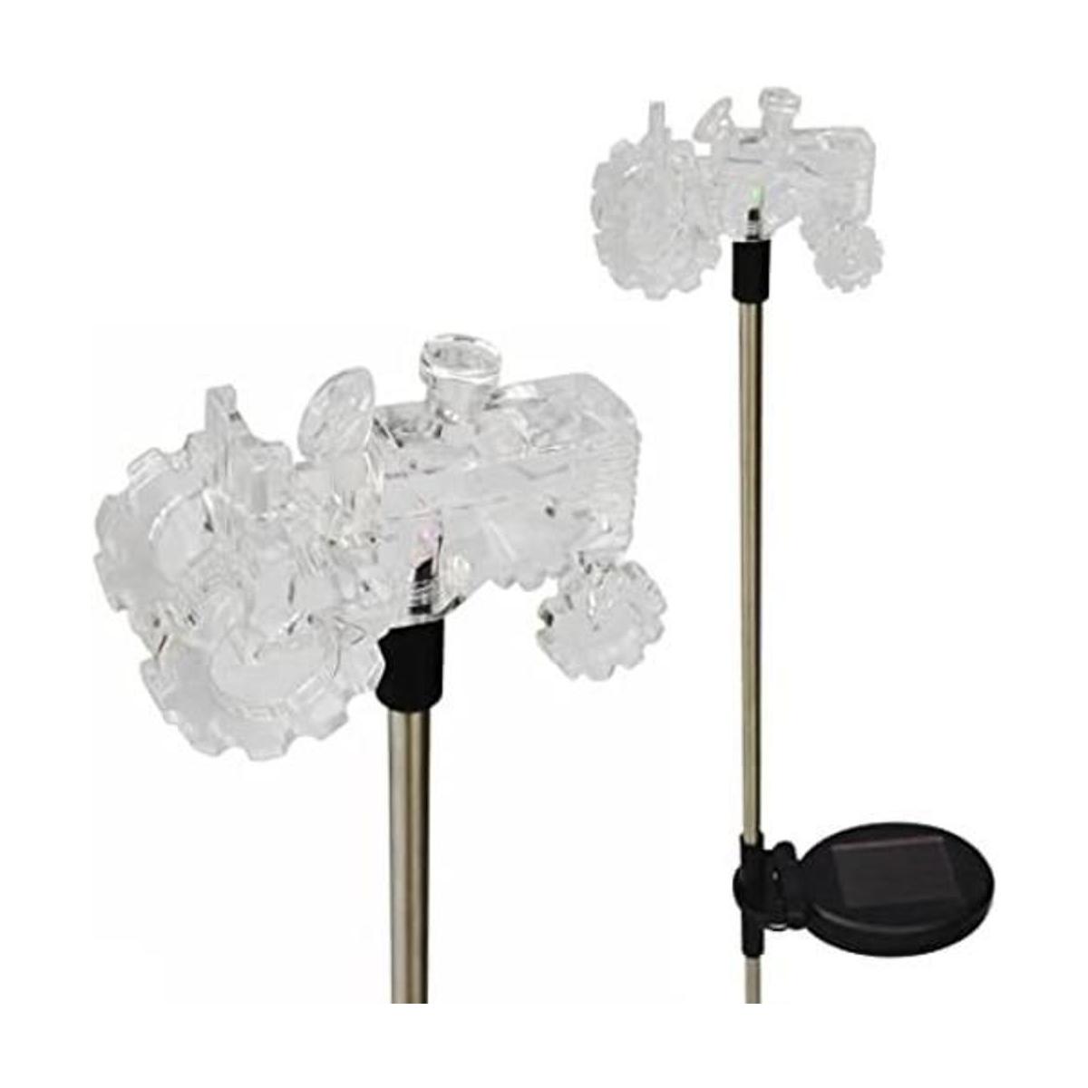Acrílico transparente Tractor Solar Patio Stick cambio de