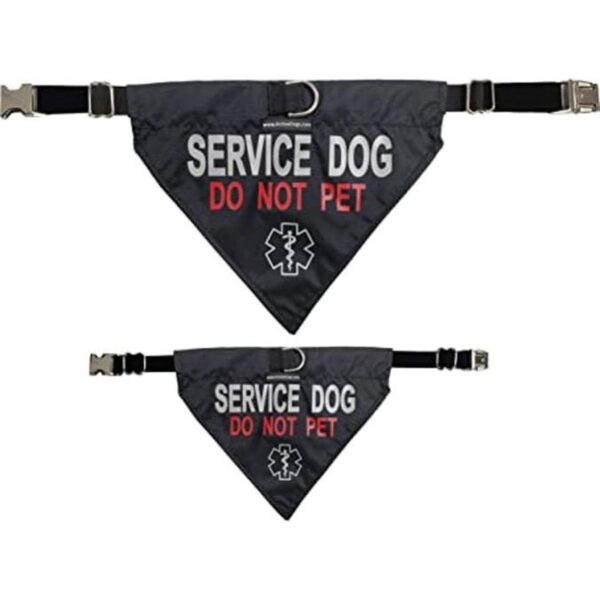 ActiveDogs Service Bandana reflectante para perro y collar