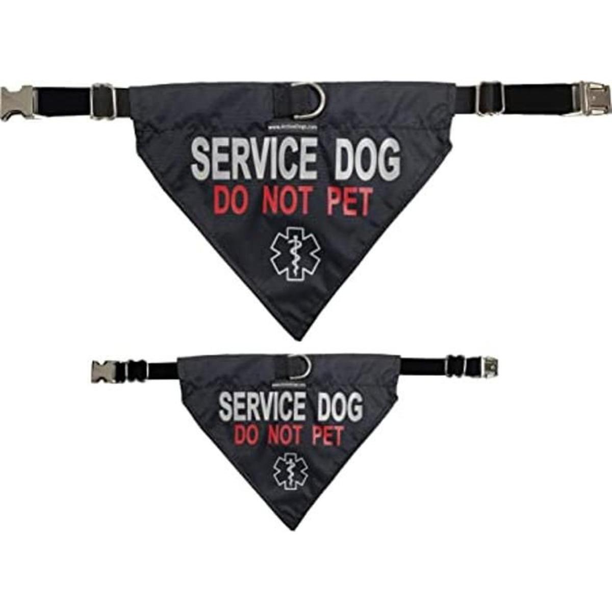 ActiveDogs Service Bandana reflectante para perro y collar