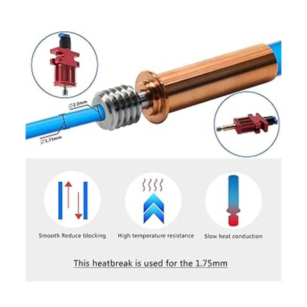 Actualización CR6 SE todo metal bimetálico Heatbreak cobre_3