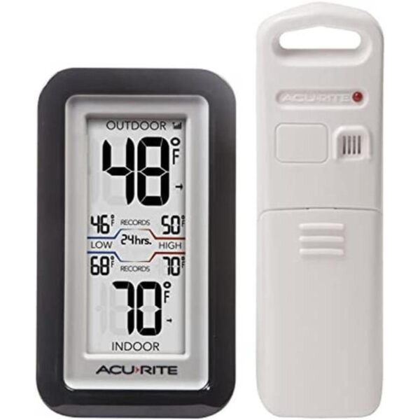 AcuRite 0 termómetro digital con temperatura exterior e_1