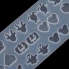 Acxico Molde de silicona para joyería de resina epoxi 2