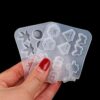 Acxico Molde de silicona para joyería de resina epoxi 2