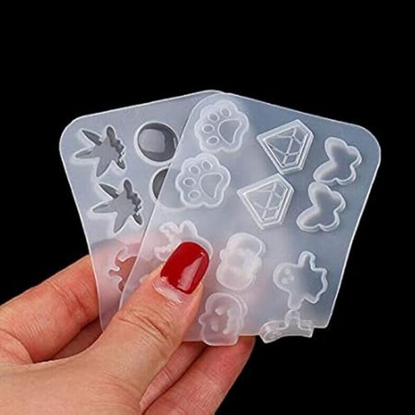 Acxico Molde de silicona para joyería de resina epoxi 2