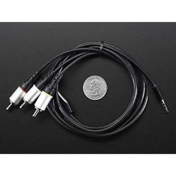 Adafruit AV y cable RCA Composite Video Audio para_4