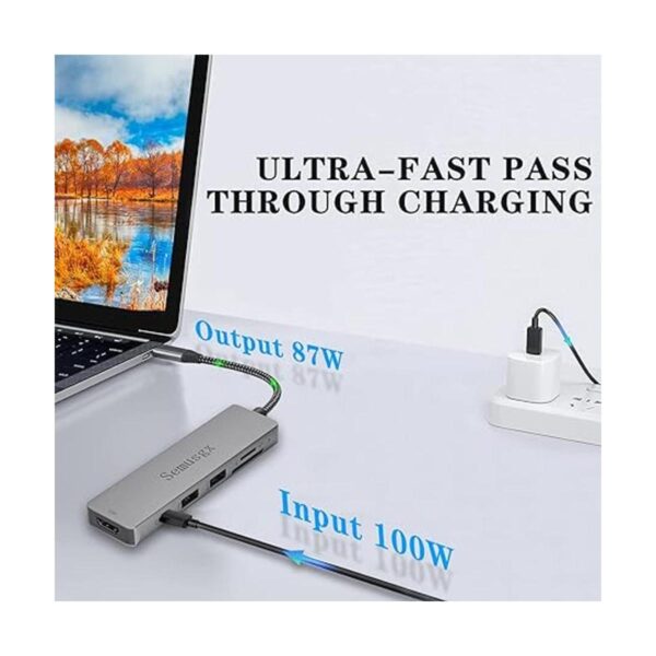 Adaptador USB C 6 en 1 tipo C Dongle USB C multipuerto_4