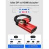 Adaptador Mini DisplayPort a HDMI JSAUX Mini DP_5