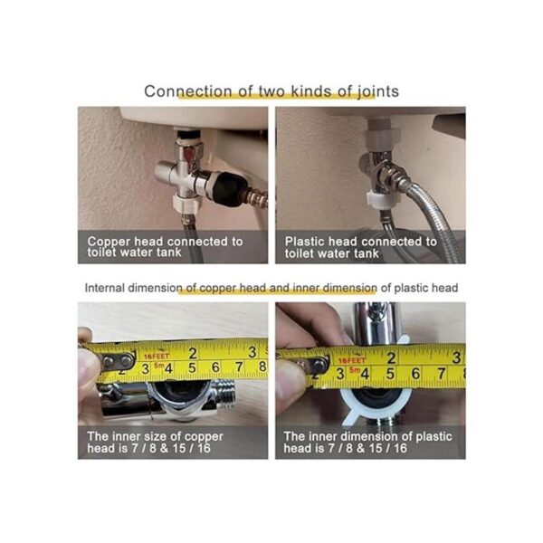 Adaptador T de bidé con válvula de cierre adaptador en T_2