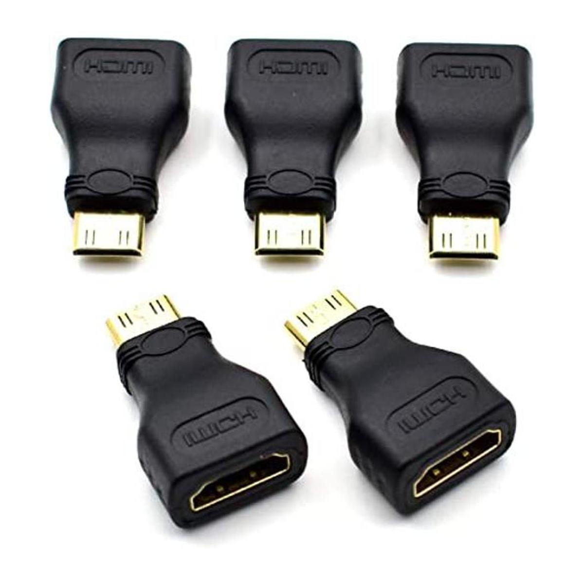 Adaptador Mini HDMI chapado en oro Mini HDMIi macho a HDMI