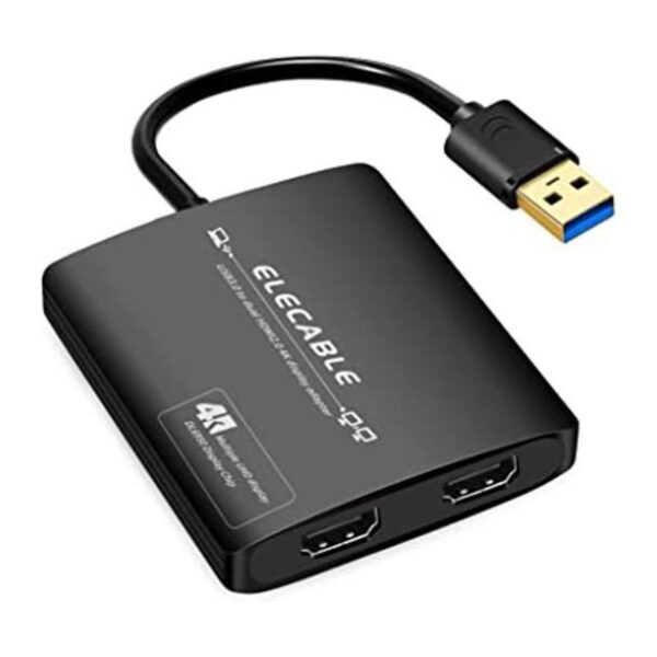 Adaptador USB 3.0 a HDMI dual 4K 4K 60Hz Ultra HD Chip_1