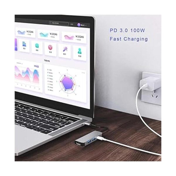 Adaptador USB C Hub Multiport QCEs MacBook Pro Adaptador_3