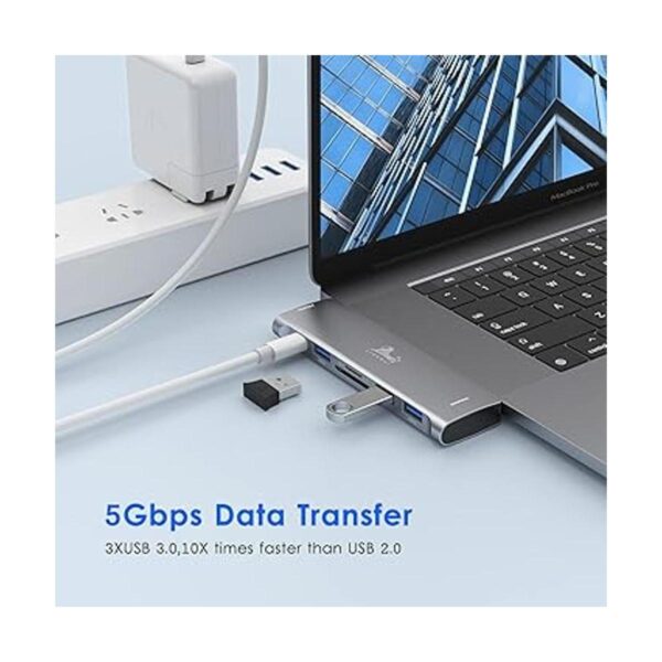 Adaptador USB C Hub para MacBook Pro 2020 2019 2018 2017_4