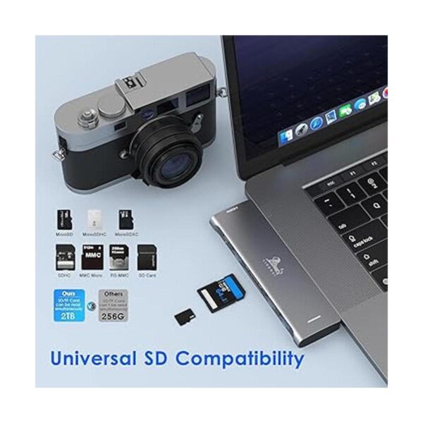 Adaptador USB C Hub para MacBook Pro 2020 2019 2018 2017_5