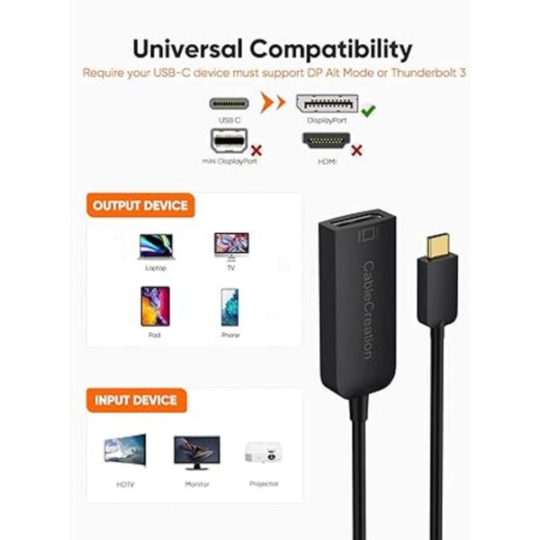 Adaptador USB C a DP 4K a 60Hz adaptador USB C a_2
