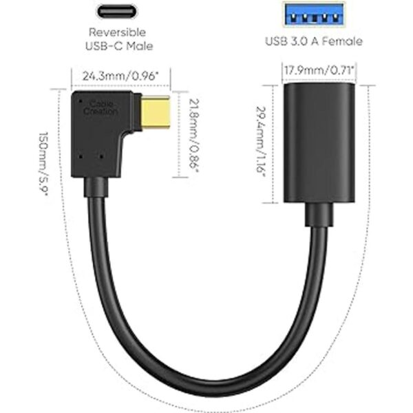 Adaptador USB C a USB A cable OTG Creation USB 3.1 C_2