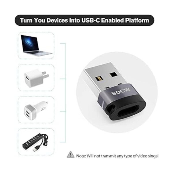 Adaptador USB C a USB paquete de 4 USBC hembra a USB_2