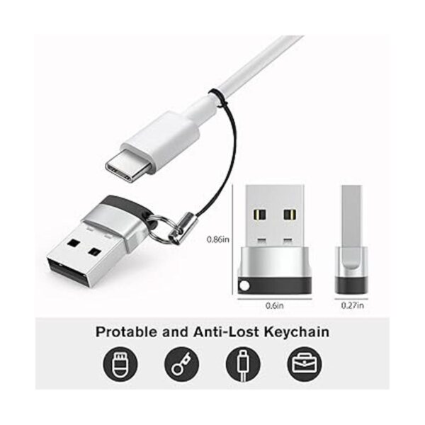 Adaptador USB C a USB paquete de 4 USBC hembra a USB_6