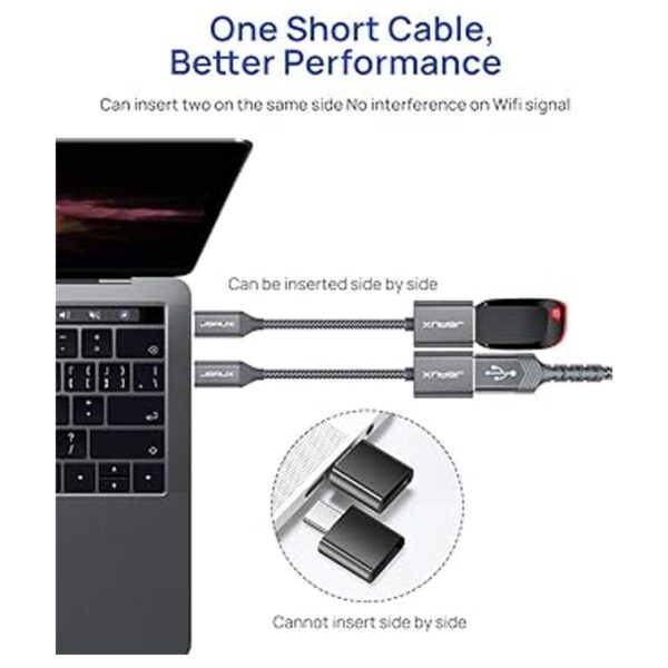 Adaptador USB C a USB Paquete de 2 JSAUX USB tipo C_2