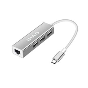 Adaptador USB tipo C a Ethernet RJ45 y 3 puertos USB_1