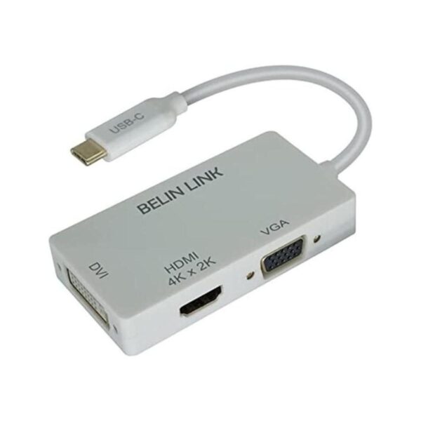 Adaptador USBC a VGA Thunderbolt 3 con conector chapado en_1