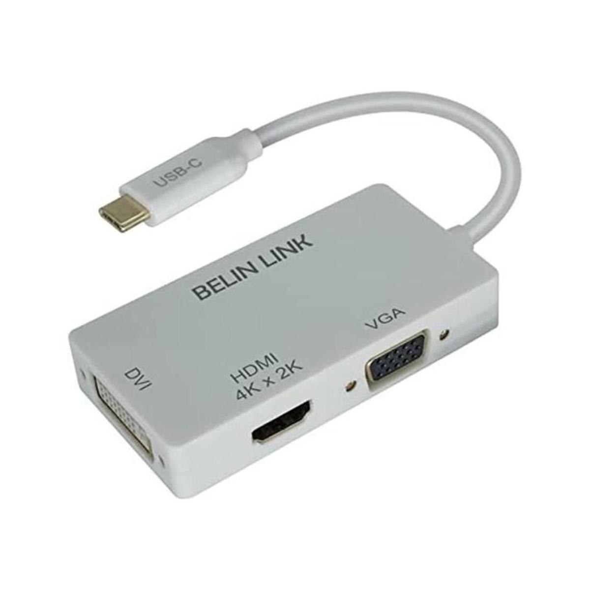Adaptador USBC a VGA Thunderbolt 3 con conector chapado en