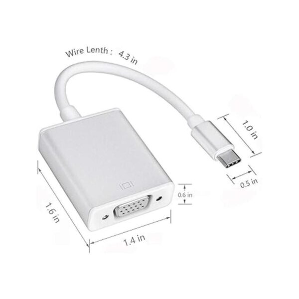 Adaptador USBC a VGA convertidor Bincolo USB 3.1 tipo C_2