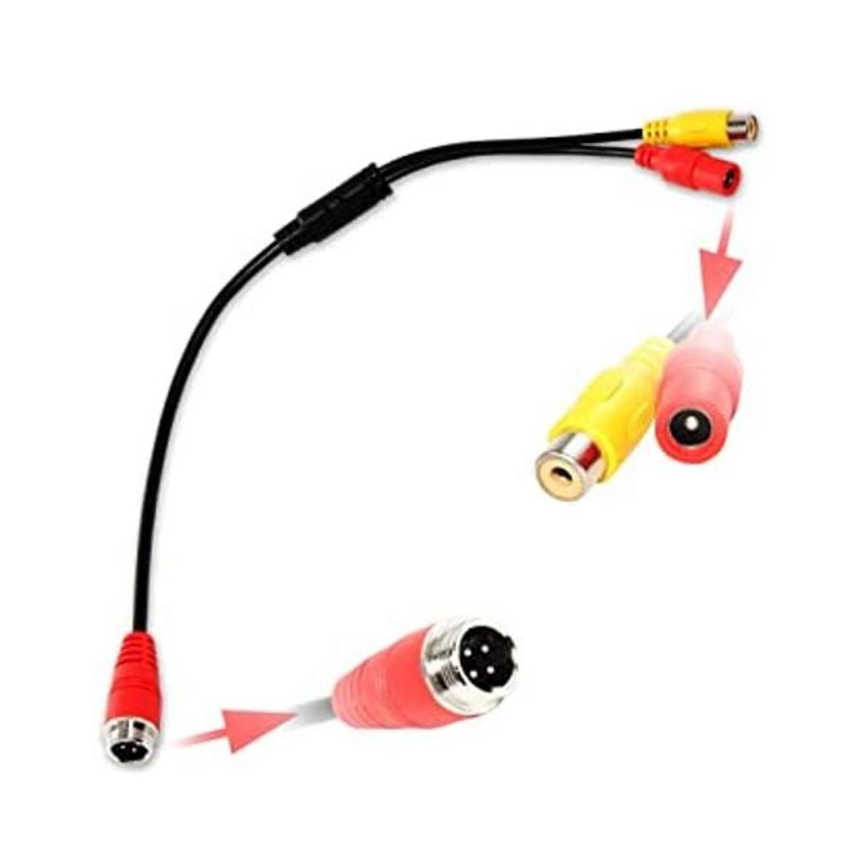 Adaptador de 4 pines a RCA hembra RCA a M12 4 pines