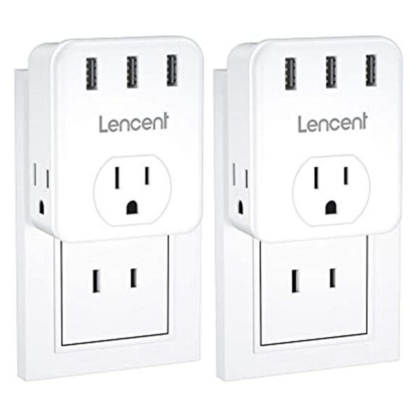 Adaptador de 3 puntas a 2 puntas 2 unidades LENCENT 3_1
