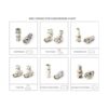 Adaptador coaxial RF F81 y BNC Conector BNC macho a_3