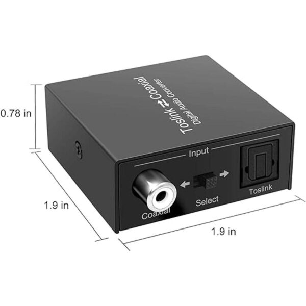 Adaptador convertidor de audio digital óptico a coaxial o_4