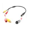Adaptador de 4 pines a RCA M12 macho de 4 pines a RCA AV_1