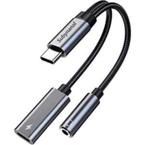 Adaptador de auriculares y cargador USB C a 0.138 in_1