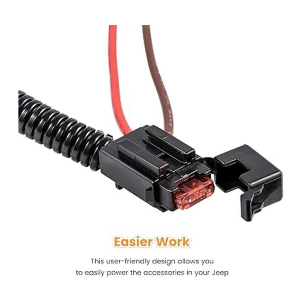 Adaptador de alimentación de 12 voltios para Jeep Wrangler_6