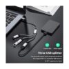 Adaptador de cable USB C a 3 USB hembra Thunderbolt 3 a_3