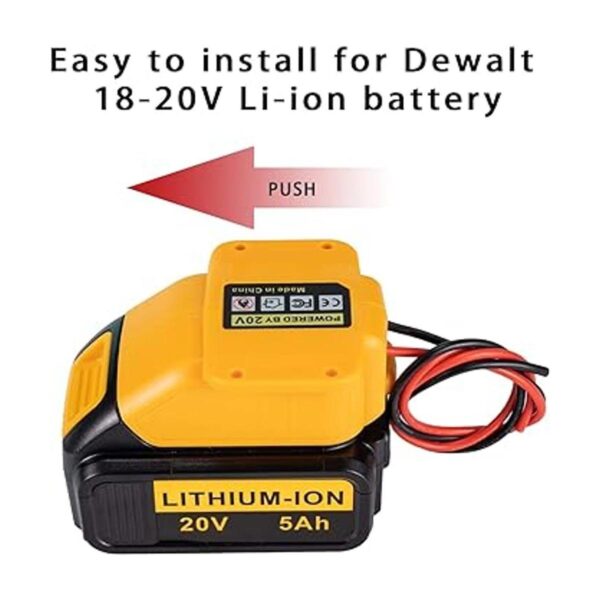 Adaptador de batería para Dewalt de 20 V conector de