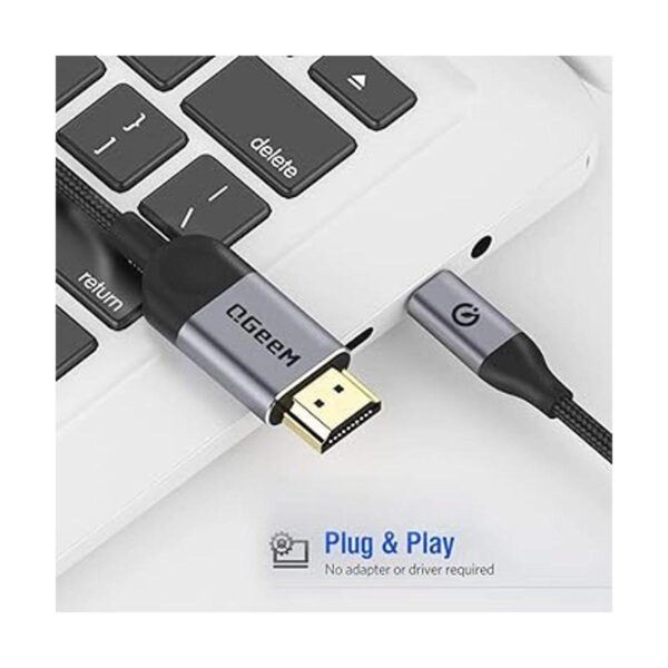 Adaptador de cable USB C a HDMI de 6 pies 4K QGeeM USB_3