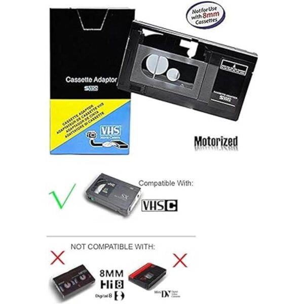 Adaptador de casete VHSC motorizado para JVC CP7U CP6BKU_2