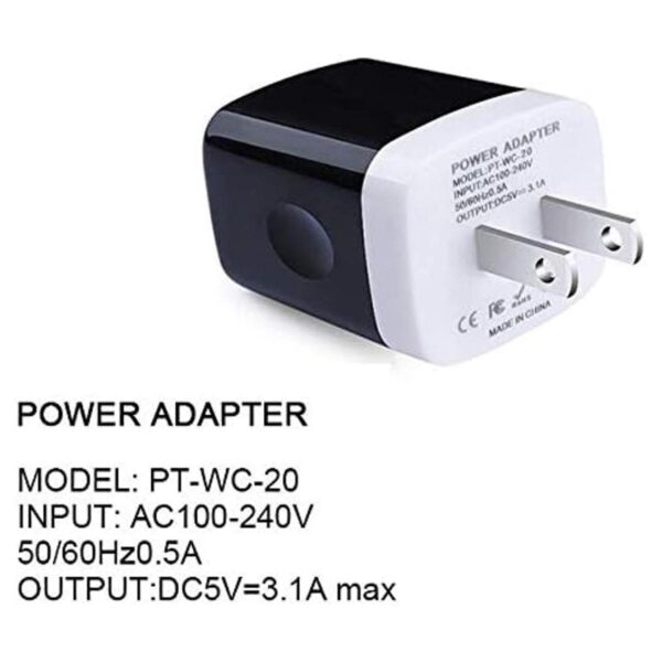 Adaptador de cargador de pared cubos USB Sicodo paquete_2