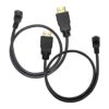 Adaptador de cable micro HDMI a HDMI de 19.7 in ángulo de_2