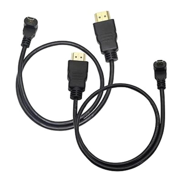 Adaptador de cable micro HDMI a HDMI de 19.7 in ángulo de_2